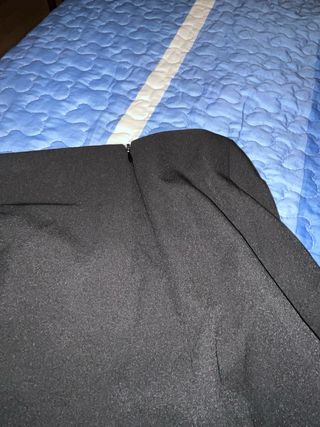 Falda midi negra Stradivarius