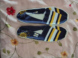 Espadrillas Corona blu e gialle
