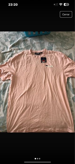 Camiseta Fila rosa palo talla S