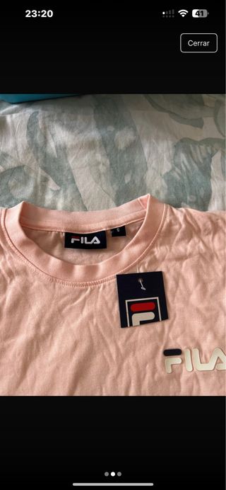 Camiseta Fila rosa palo talla S
