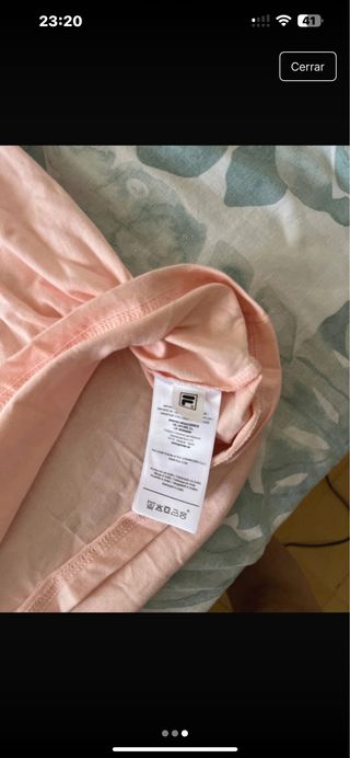 Camiseta Fila rosa palo talla S