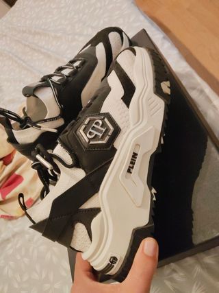 Philipp Plein zapatillas - blancas y negras