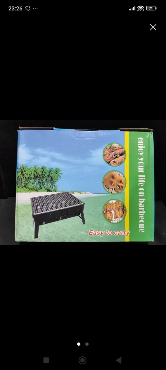 Barbacoa portátil plegable
