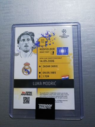 Modric Real Madrid topps total football 