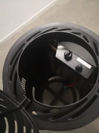 Estufa gas butano hierro fundido negra