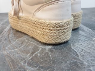 Zapatillas Mustang beige plataforma