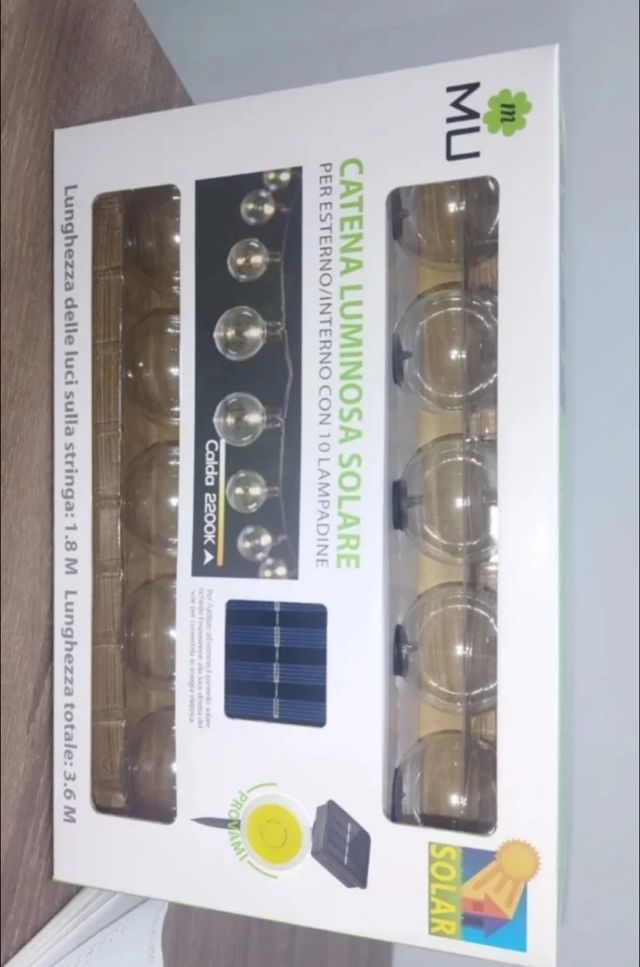 Cadena de Luces solares de jardín