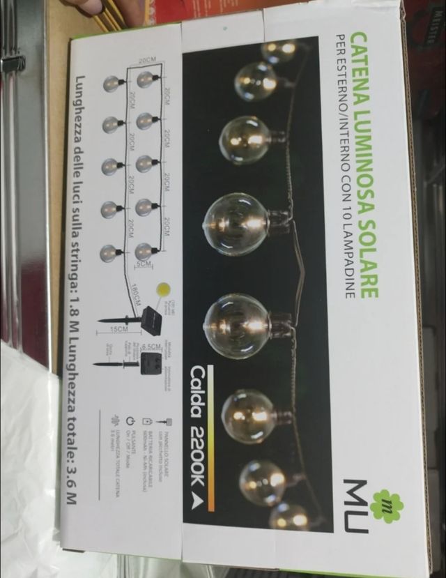 Cadena de Luces solares de jardín