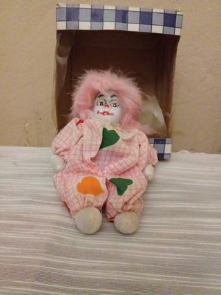 2 Muñecas payaso porcelana