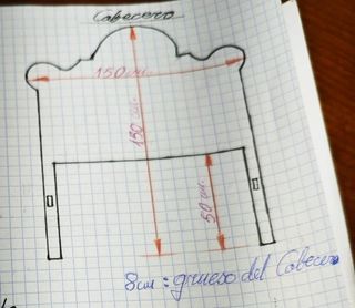 Cabecero cama matrimonio - 150cm