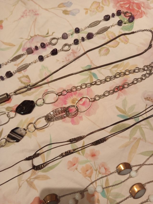 5Collares bisutería vintage liquidación!