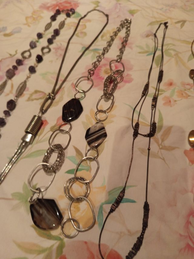 5Collares bisutería vintage liquidación!