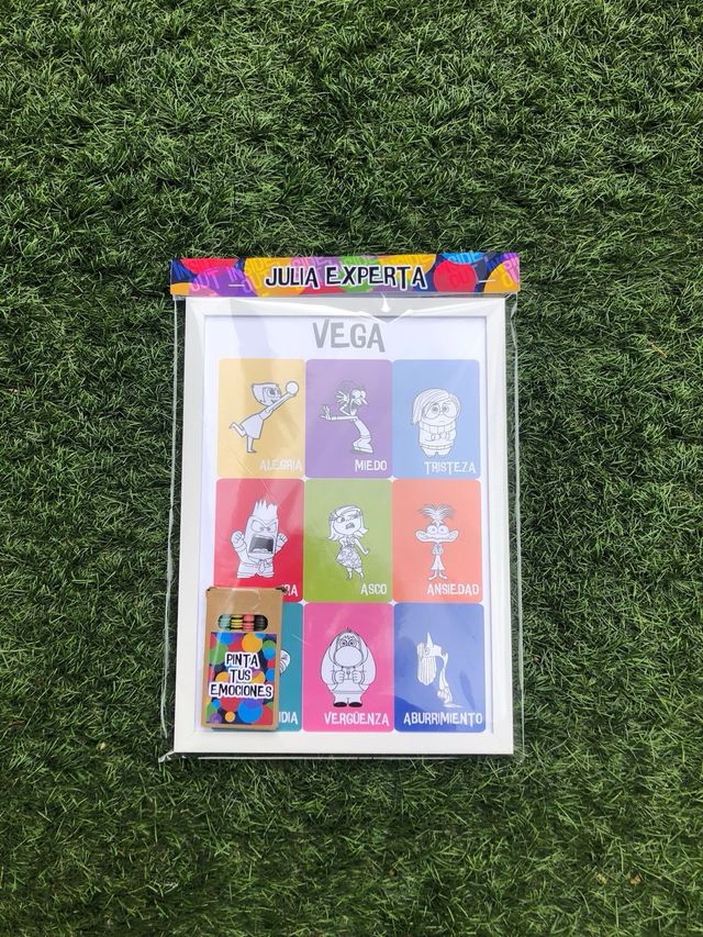 Cuadro para pintar y pinturas peli Del Revés