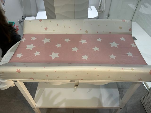 Bañera bebé cambiador plegable estructura madera