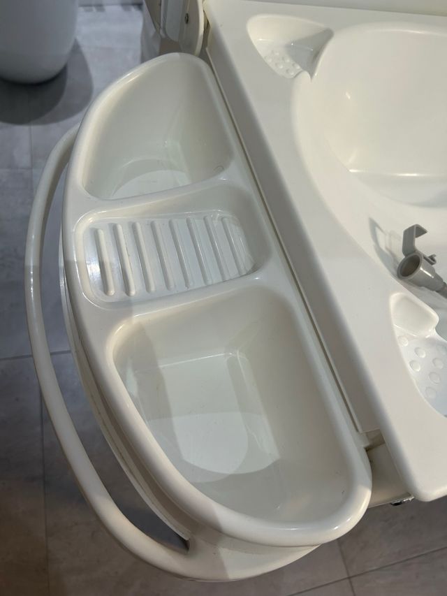 Bañera bebé cambiador plegable estructura madera