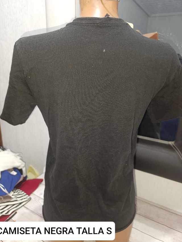 Camiseta negra EEUU talla S