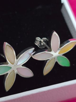 Pendientes plata 925 - Flores