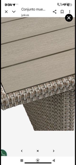 Mesa para jardin