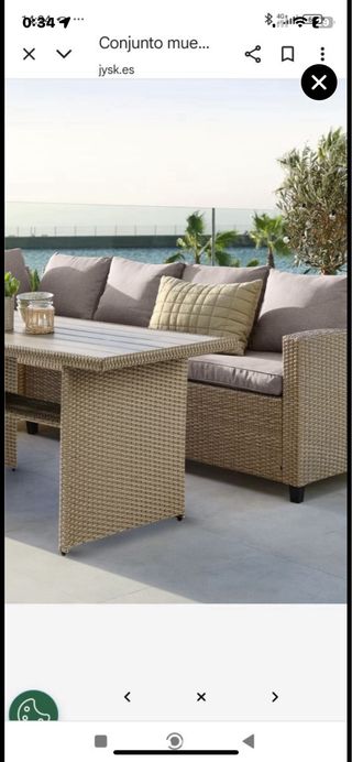 Mesa para jardin