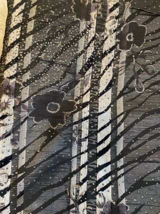 Tecidos Jacquard - Prata e Preto