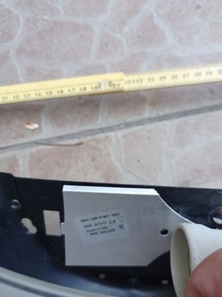 Applique Isoluce metallo e vetro vintage