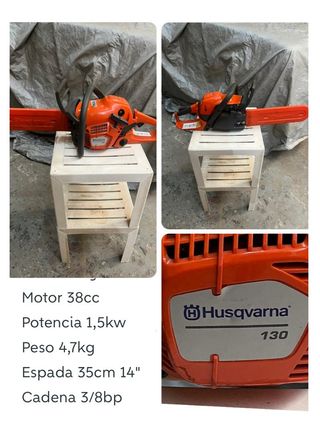 Motosierra  Husqvarna 450 y 130  dos unidades.