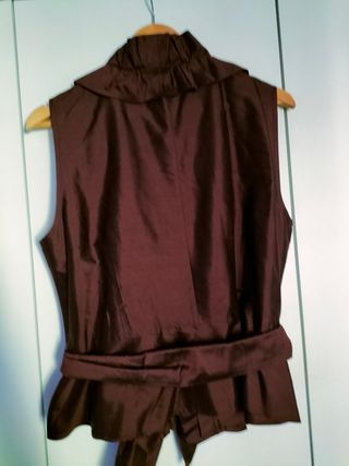 Brunella blusa marrón - Talla L