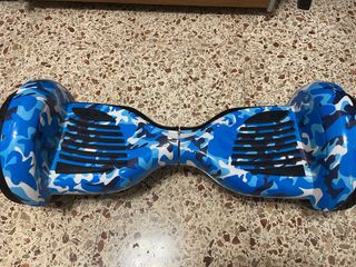 Hoverboard + Hoverkart azul camuflaje