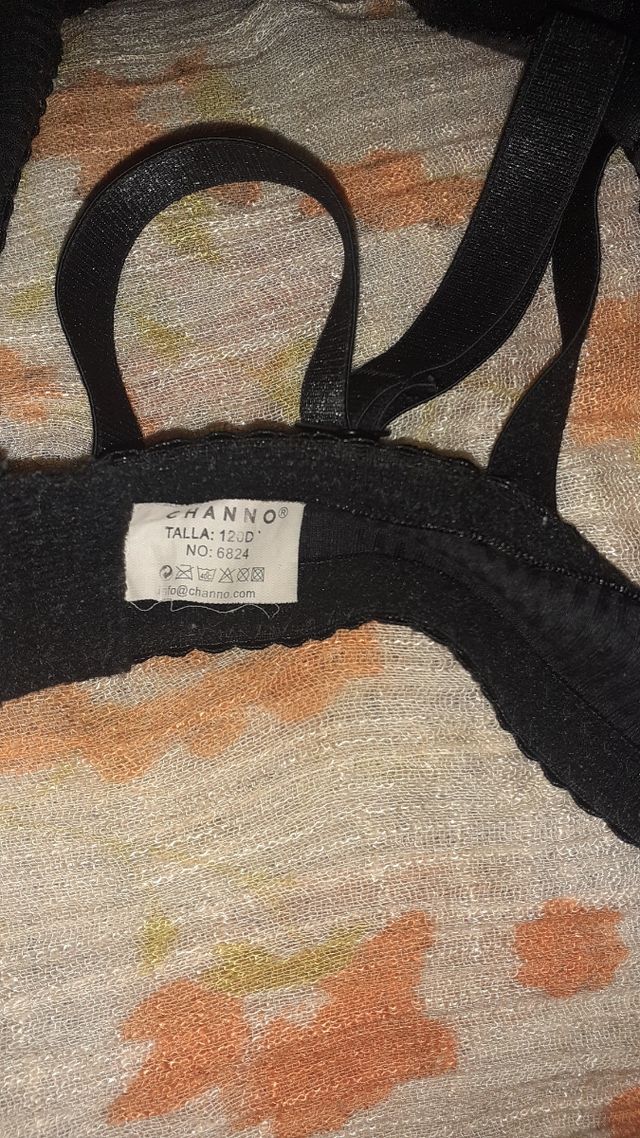 Sujetador negro - Talla grande 120 D