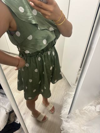 Mono Zara - lunares verde oliva