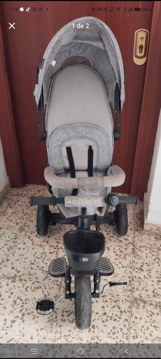 Triciclo Kinderkraft Spintep Gris