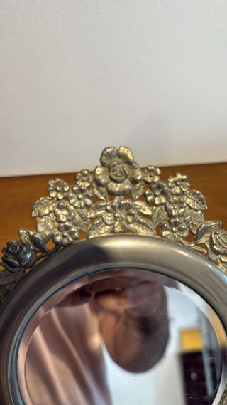 Espejo tocador vintage metal