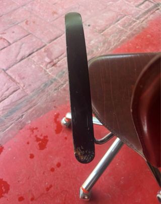 SILLAS DESPACHO GIRATORIAS CON RUEDAS MARRONES