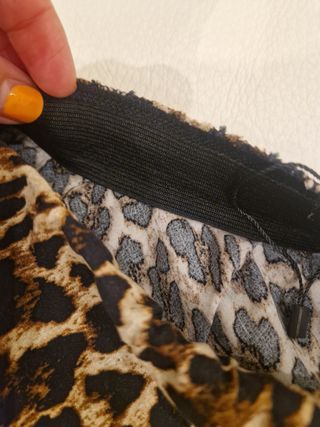 Falda midi animal print