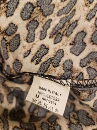 Falda midi animal print