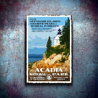 PLACA METALICA PARQUES NACIONAL NATURAL USA CARTEL