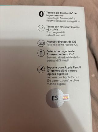 Logitech Slim Folio Pro iPad 12.9" (3ª gen
TECLADO