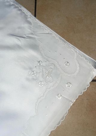 Coordinato letto singolo satinato bianco-argento