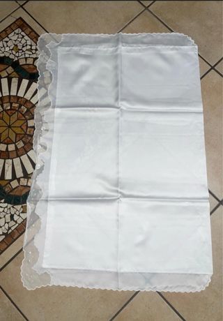 Coordinato letto singolo satinato bianco-argento