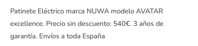 Patinete eléctrico Plegable!