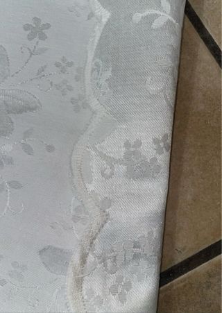 Copriletto singolo damascato bianco