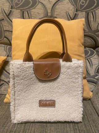 Bolso Guess beige y marrón