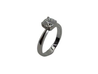 sortija oro 18k con diamante de laboratorio