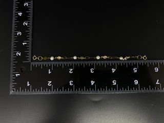 pulsera oro 18k con piedra con circonita