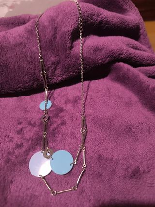 Collar Plateado | Azul - 2 vueltas