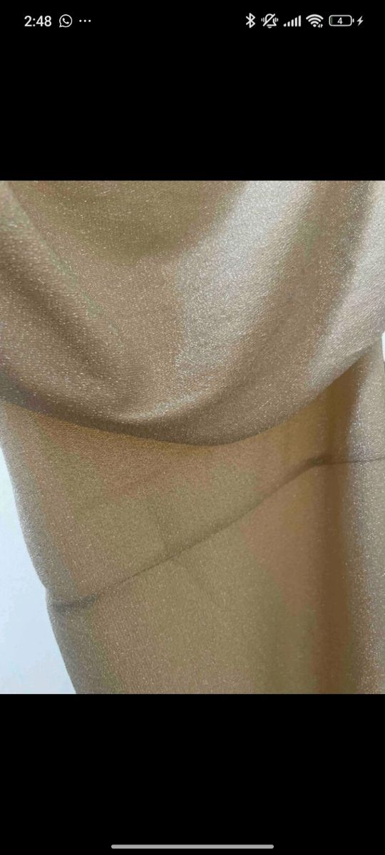 Vestido dorado largo