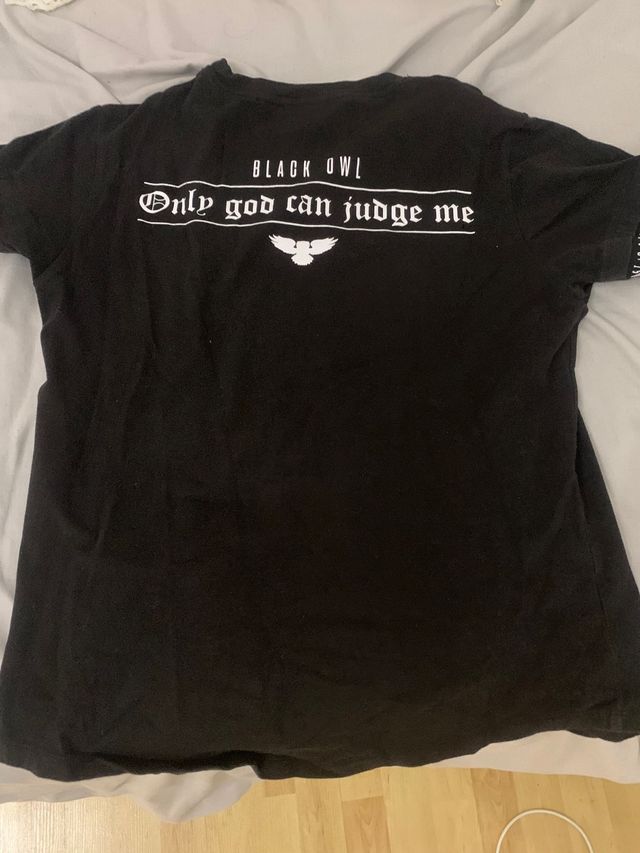 Camiseta Black Owl negra - Talla S