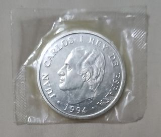 MONEDA DE 2000 PESETAS 1994 JUAN CARLOS I PLATA