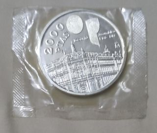 MONEDA DE 2000 PESETAS 1994 JUAN CARLOS I PLATA