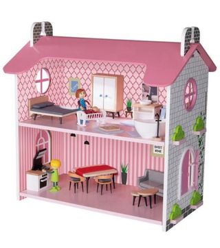 Casita de muñecas de madera